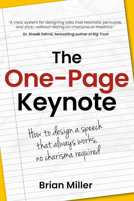 Cover image for The One-Page Keynote, isbn: 9781781339800